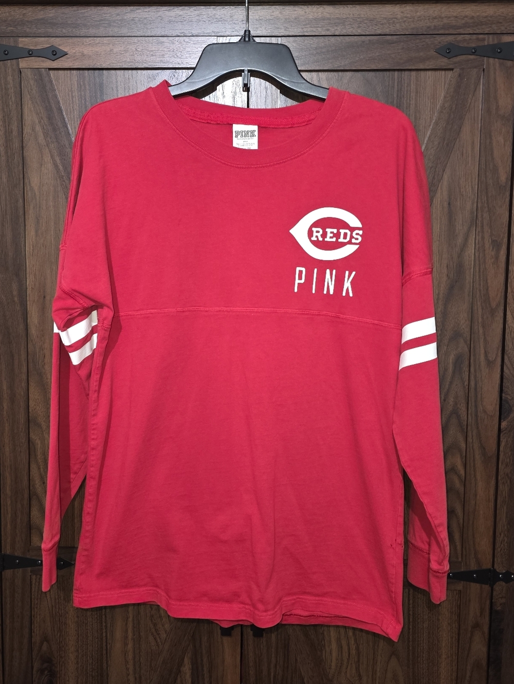 PINK by Victoria's Secret CINCINNATI Baseball L/S Top Size XS